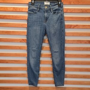 Frame Denim‎ Women's Blue Skinny Jeans: Size 24